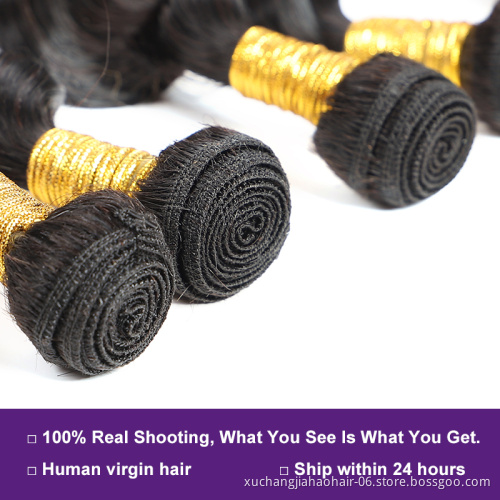Factory Custom Logo for Hair Extensions Bundles Chinese Labels 100% Virgin Blue Rubber Band Brazilian Hair 1 Piece